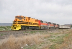 UR 5005 leads 3 sisters on an empty hopper train